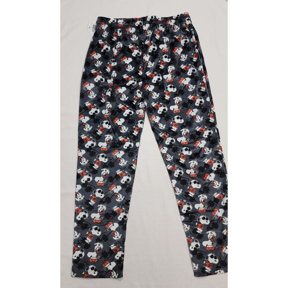 Snoopy black pajamas pants men's Large - Picture 2 of 5